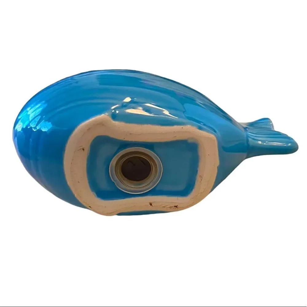 Coastal Ceramic Fish Salt and Pepper Shakers White and Blue